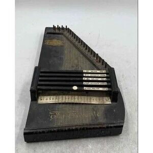 Zimmermann The Favorite Black 23 String Autoharp Harp Vintage VTG Instrument